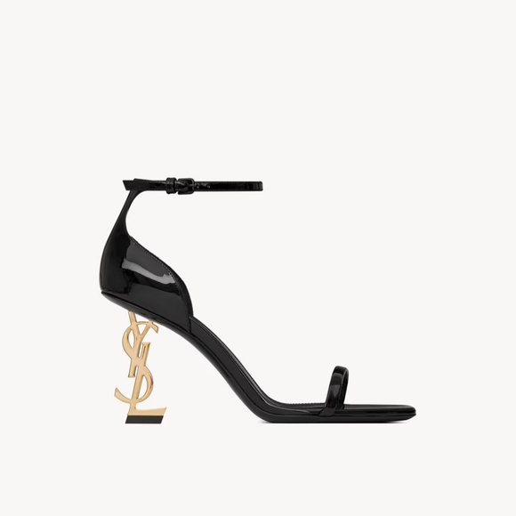 YSL OPYUM SANDALS IN PATENT LEATHER - Picture 1 of 5